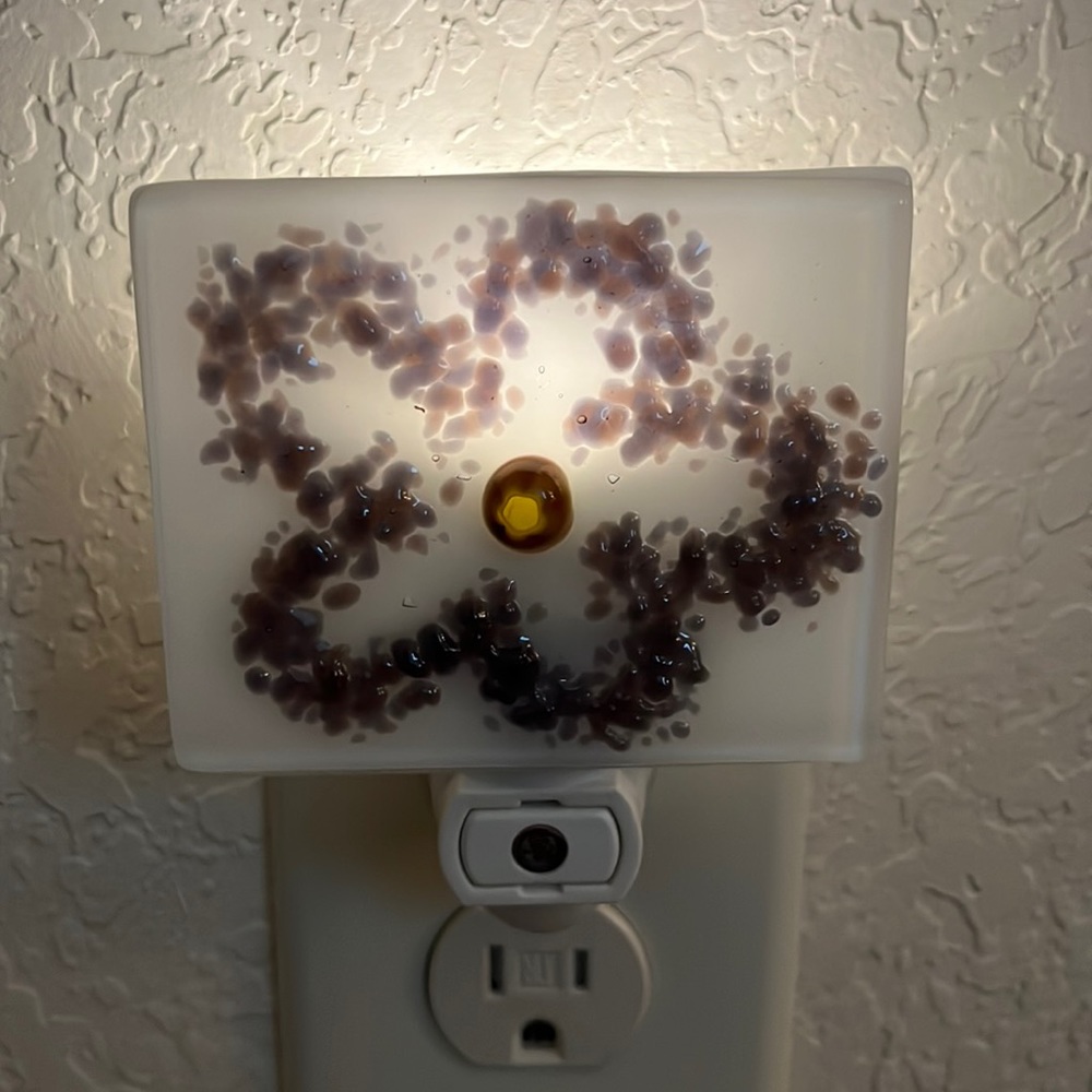 Glass Art Nightlight w/darkness sensor